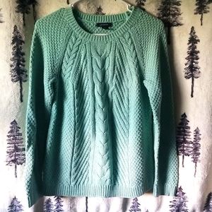 Lands End Cable Knit Sweater